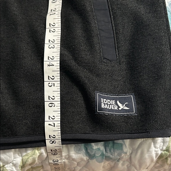 Eddie Bauer Black 3 Button Pullover New Without Tags Men’s Size Large - Picture 10 of 11